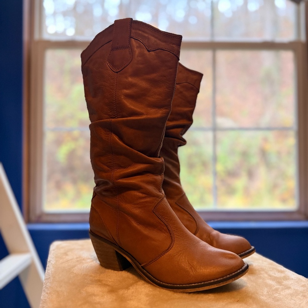 Steve Madden Brown Leather Women's Boots